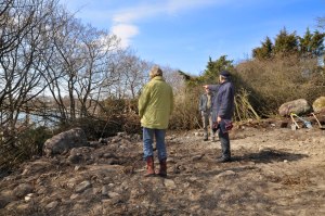 Bei der ersten Bauplatzbesichtigung